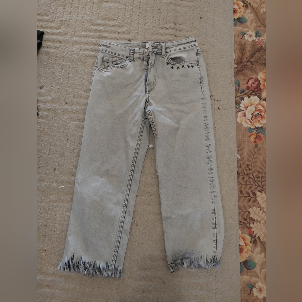 grey h&m pants
